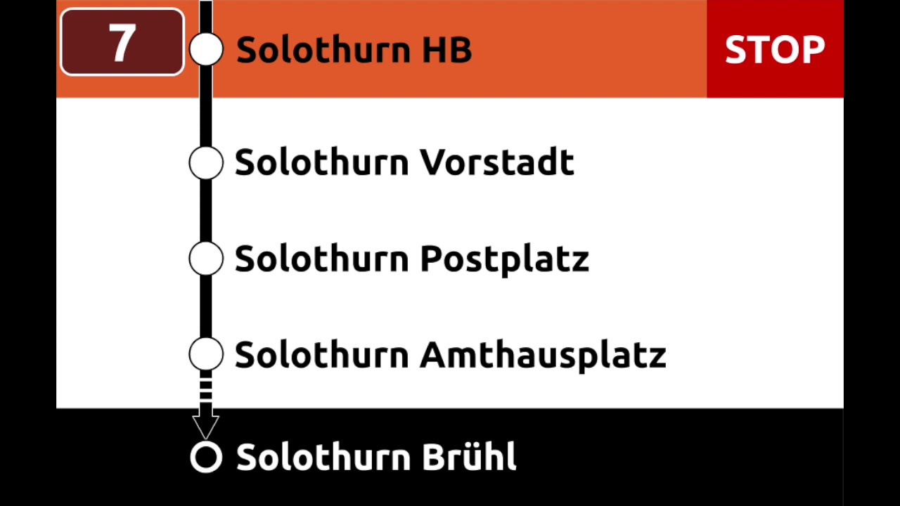 BSU Ansagen • 7 • Herzogenbuchsee – Inkwil – Horriwil – Subingen – Derendingen – Zuchwil – Solothurn