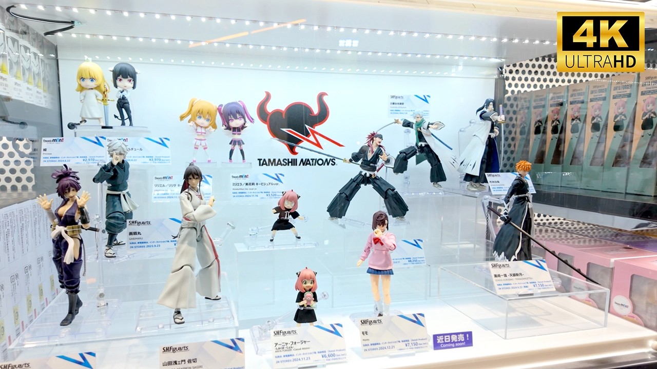 Akihabara Toys Walk - Tamashii Nations and AmiAmi [4K 60fps ASMR]