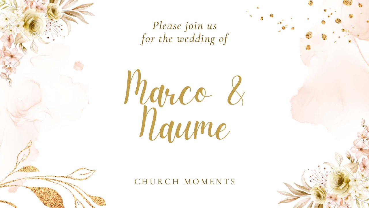 Marco weds Naume - Church Moments