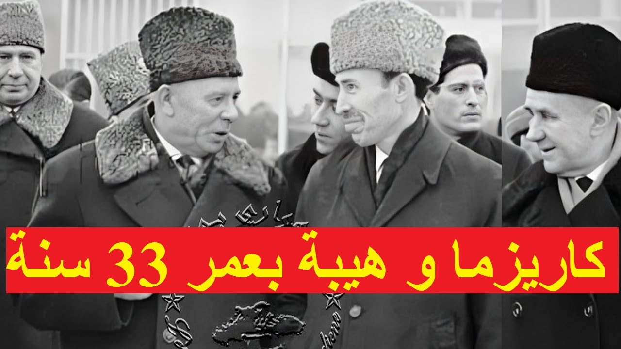 أول زيارة رسمية للرئيس بومدين الى الإتحاد السوفياتي و هو بعمر 33 سنة فقط في 1965  Boumediene en URSS