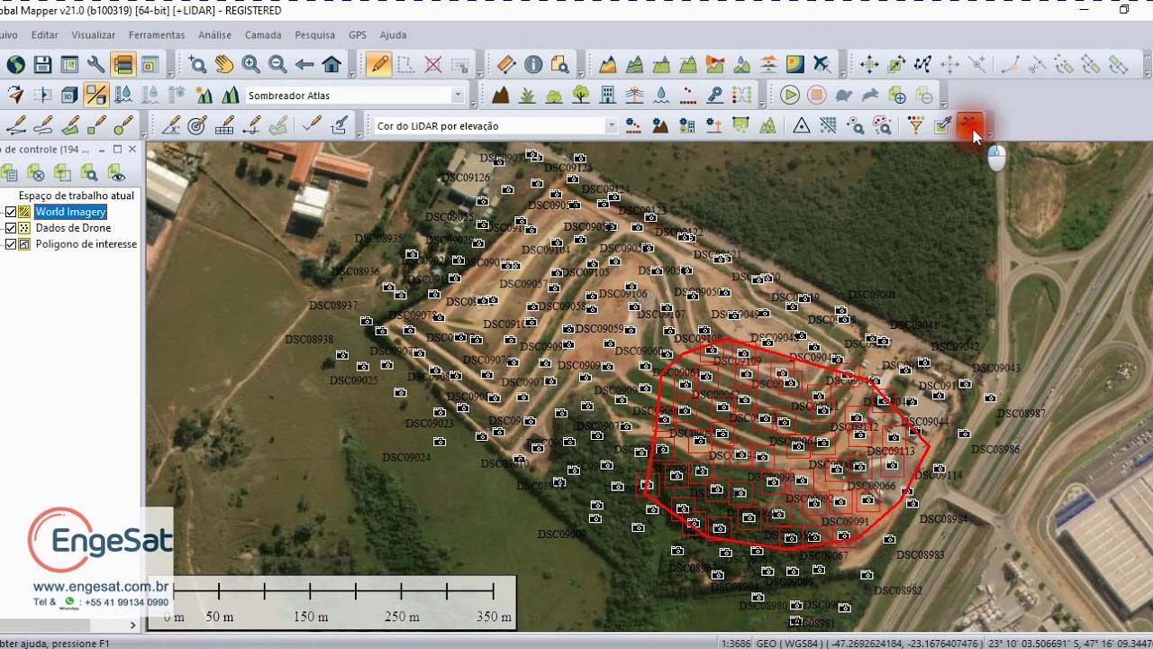 Como carregar dados de Drone no Global Mapper 21