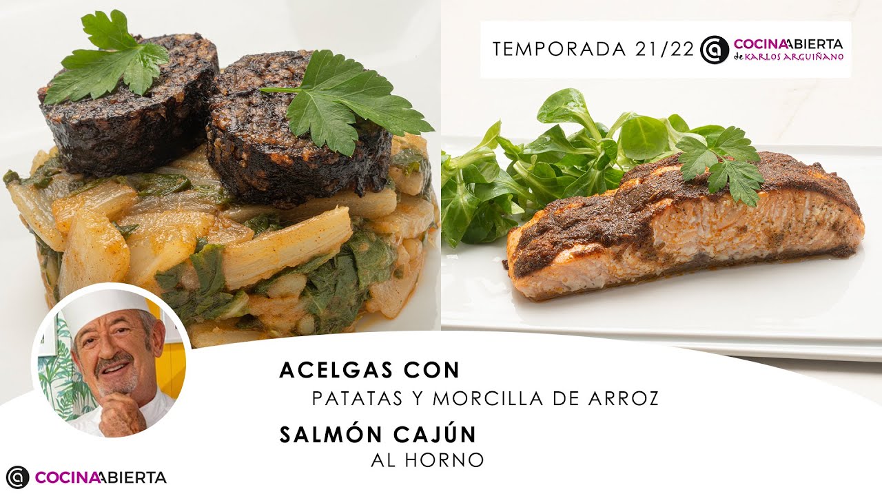 ACELGAS con PATATAS y SALMÓN al horno ¡Fáciles y sabrosas! 👩🏼‍🍳 Cocina Abierta de Karlos Arguiñano