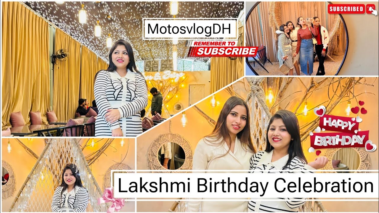 Laksmi Birthday Celebration😍|| Hum sb hue lift m band😱||‎⁨Photo ke chakker Babu-Bhen🤣||@MotosVlogsDH