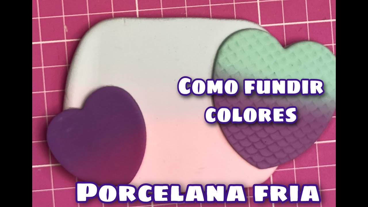 COMO INTEGRAR DOS COLORES DE PORCELANA - EFECTO FUNDIDO - VIDEOTIP
