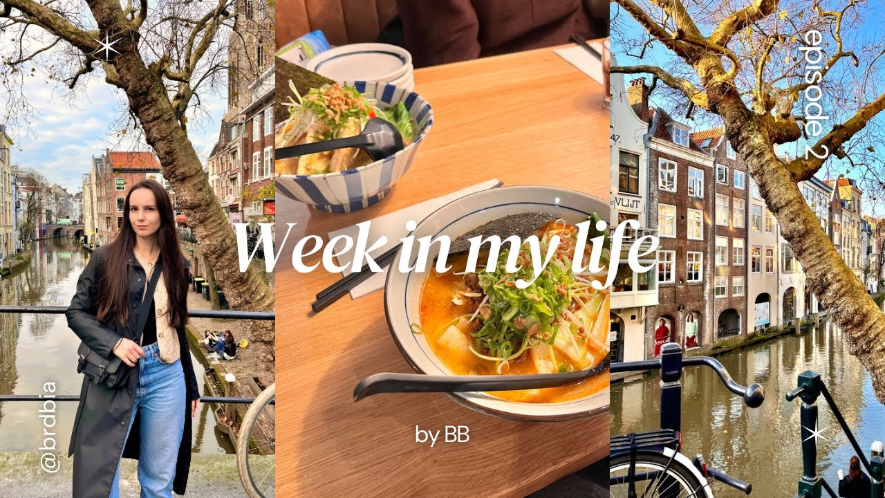 Netherlands vlog | trip to Utrech, first snow, cute cafes in Groningen 🍵