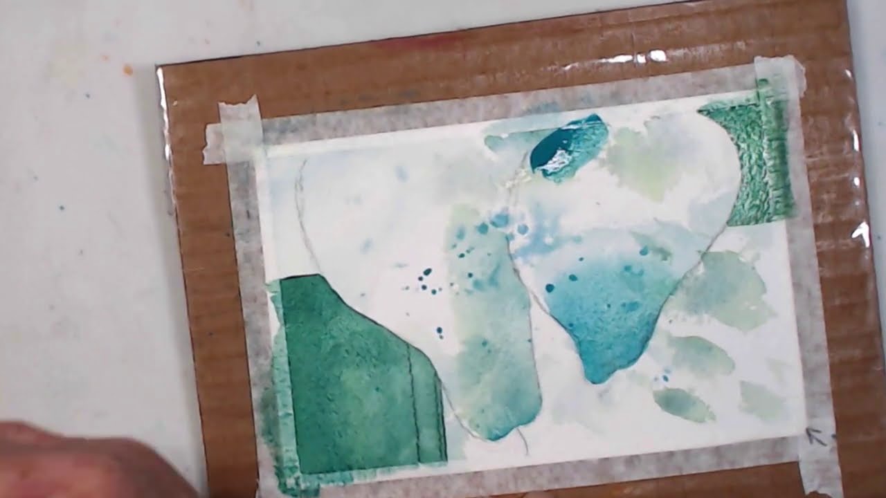 Watercolor Postcard Paint-Along: Crazy Colorful Pears