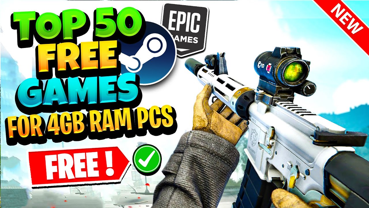 Top 50 BEST FREE Games for 4GB RAM PC🔥(2025)