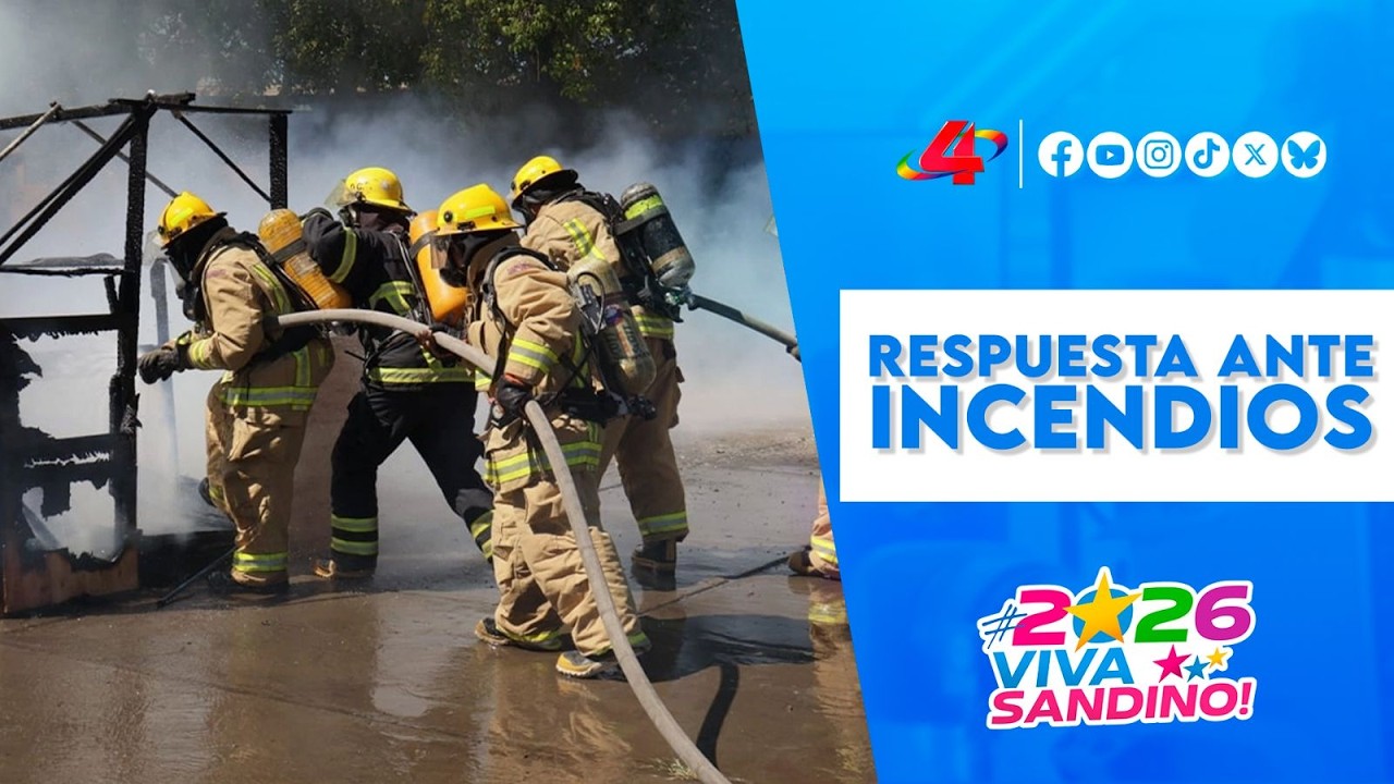 Bomberos de Nicaragua: ejercicio de respuesta rápida ante incendios 🚒