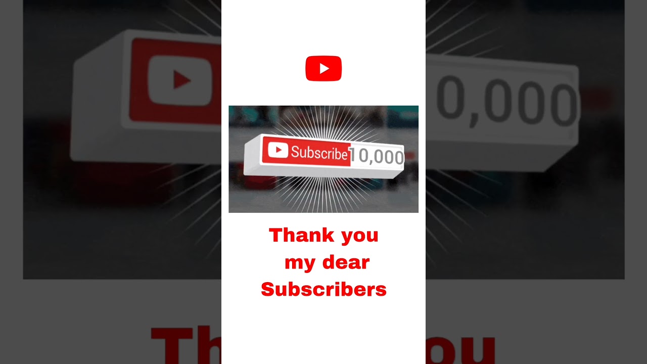 10000 Subscribers | Thank you 10000 Subscribers | 10K subscribers completed #10k  #10000subscriber