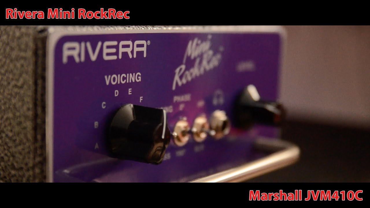Rivera Mini RockRec & Marshall JVM410C
