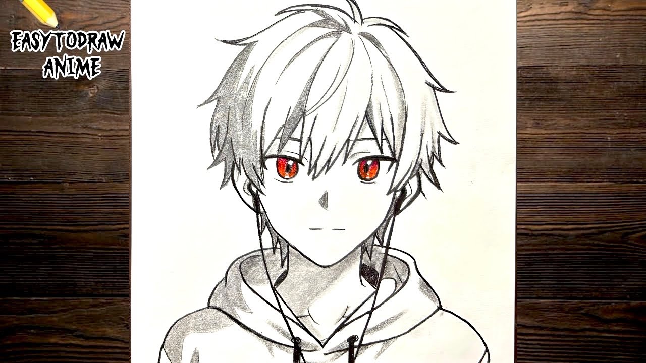 Easy Anime Drawing | How to Draw Anime Boy| Anime Art Drawing Tutorial Step by Step for Beginners 