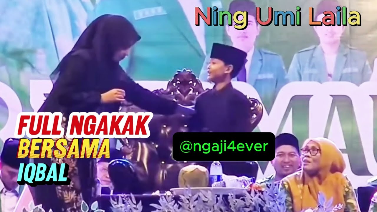 Ngaji 1:  Full Ngakak NING UMI LAILA BIKIN IQBAL SALTING #umilaila #pengajian #lucu