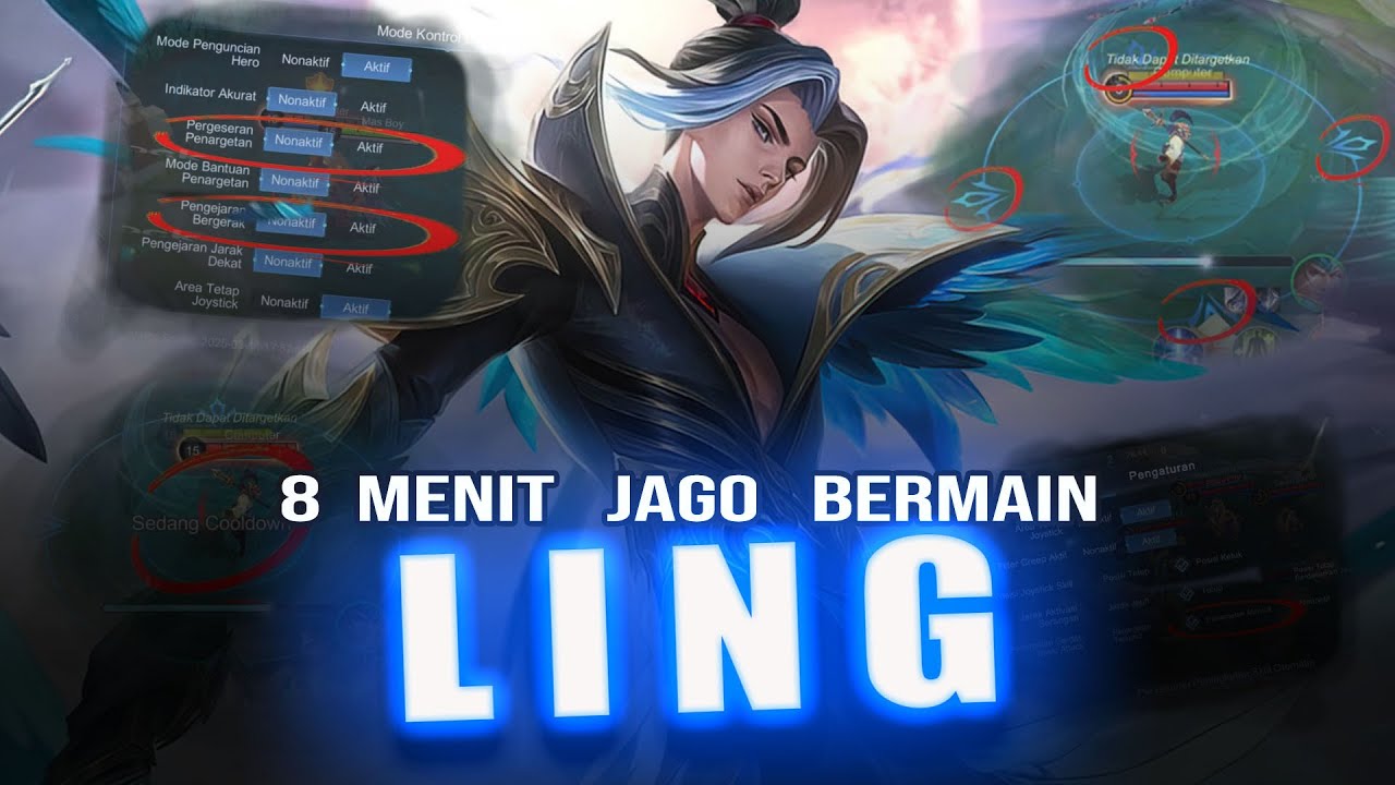 TUTORIAL LING LENGKAP BUAT PEMULA 2025 | 8 MENIT LANGSUNG JAGO LING | MLBB
