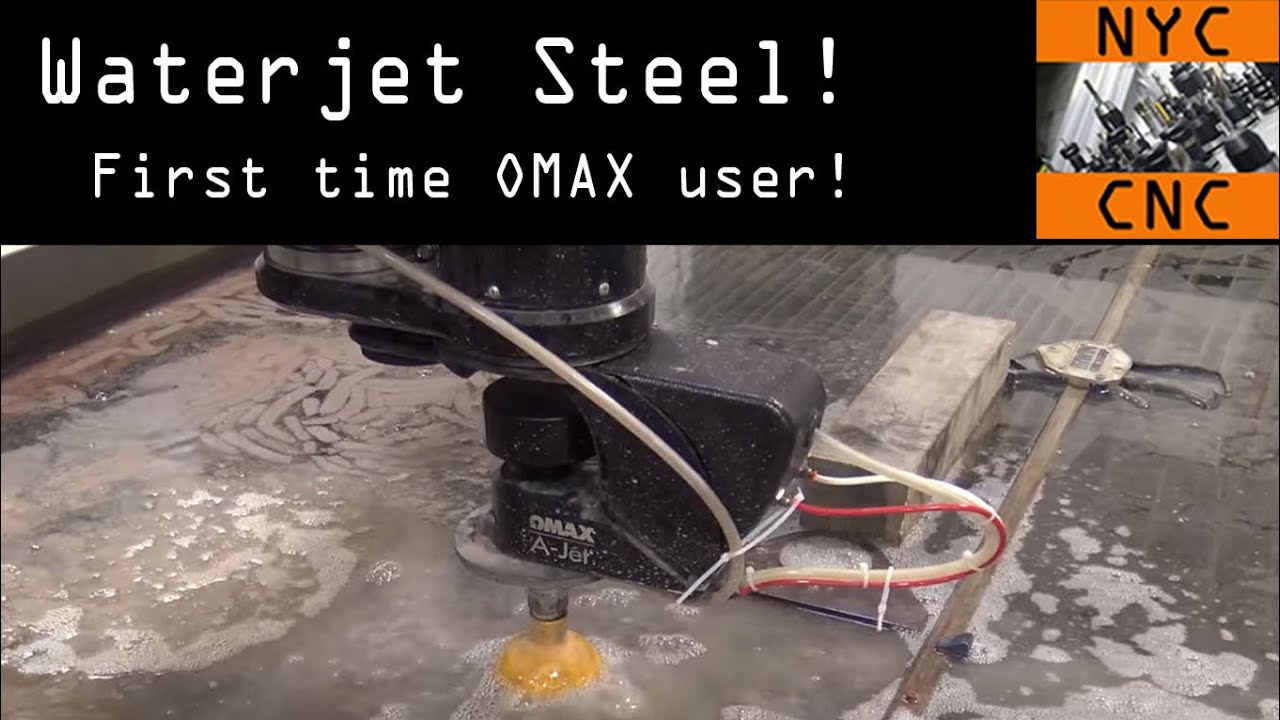 CNC Waterjet Cutting Steel! Widget80
