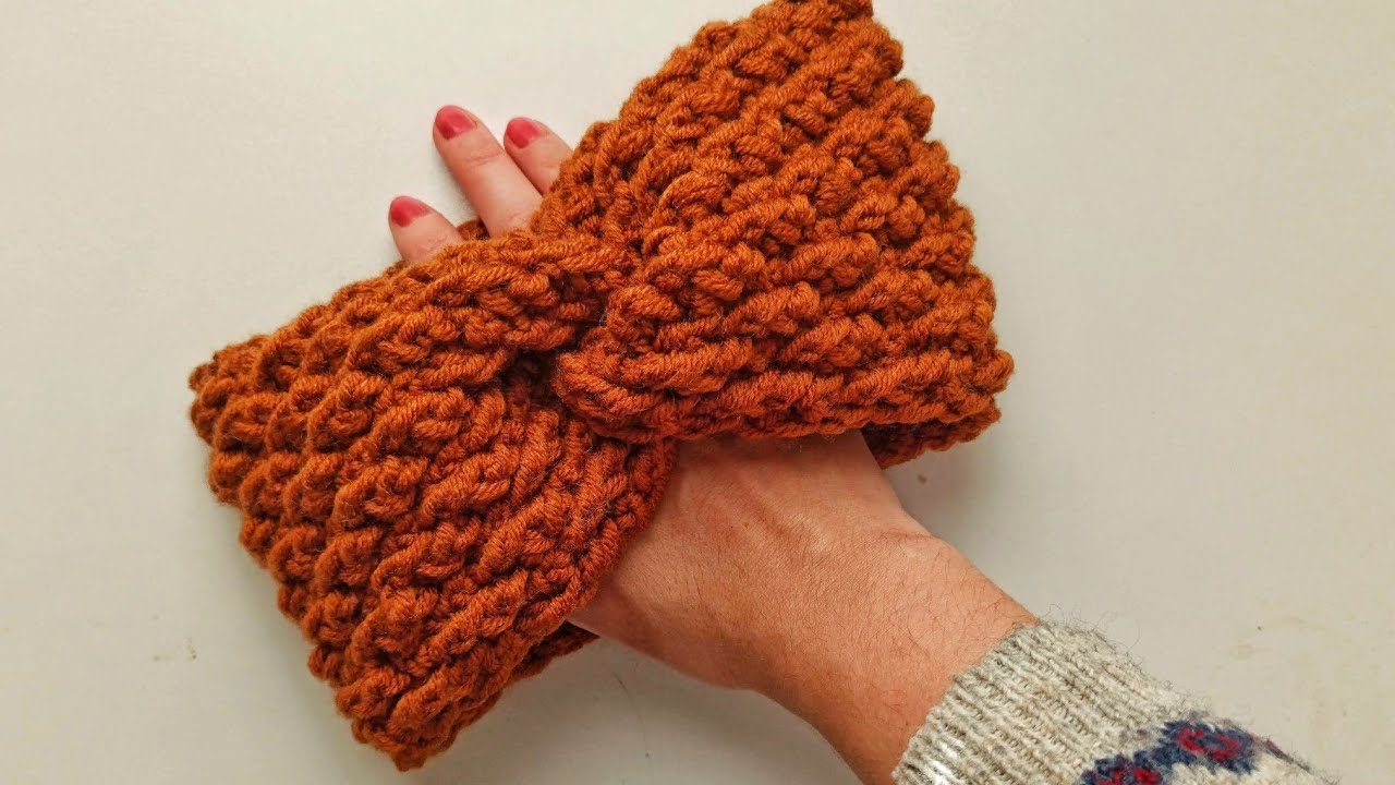 Crochet Simple Headband with Alpine Stitch / Crochet Earwarmer