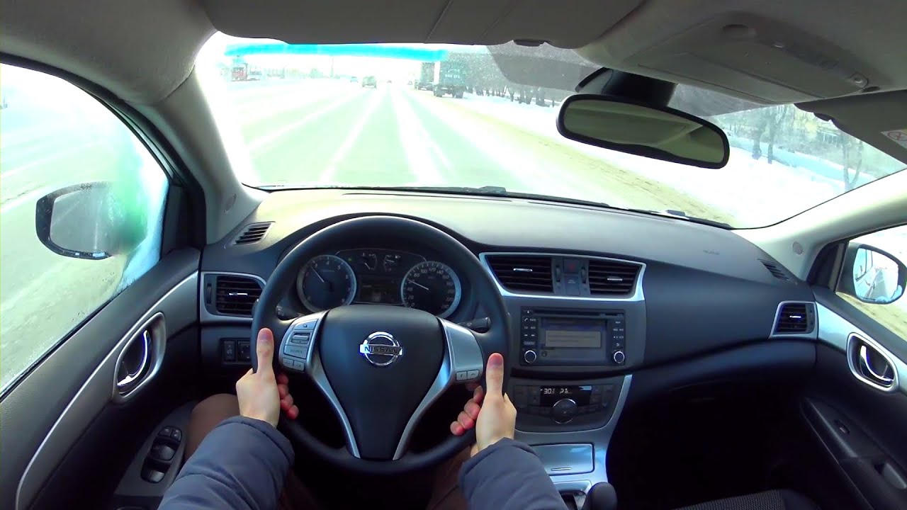 2015 Nissan Sentra. City driving.