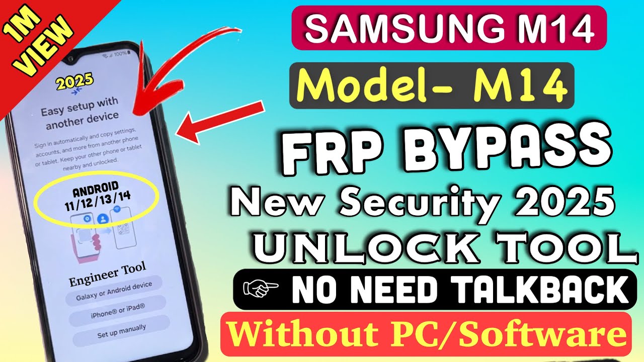 2025 Samsung FRP Bypass Tool Android 14/15 | Samsung M14 FRP Unlock 100% Working Method
