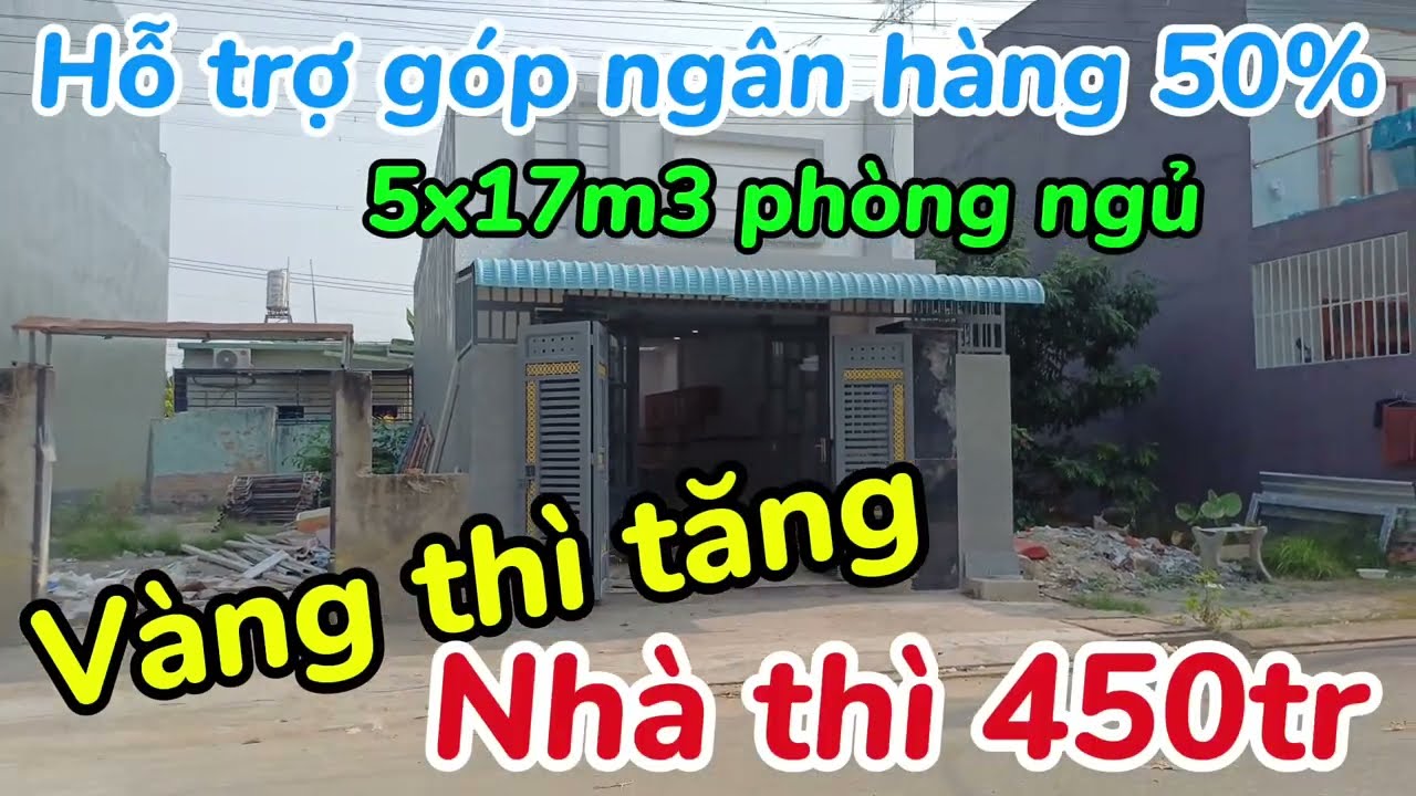 Bán nhà Hóc Môn 5x17m 3 phòng ngủ chỉ 450 triệu Sổ hồng riêng I Nhà giá rẻ Hóc Môn 2025