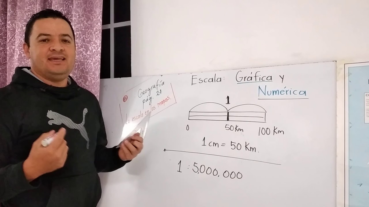 Escala gráfica y numérica en sexto grado