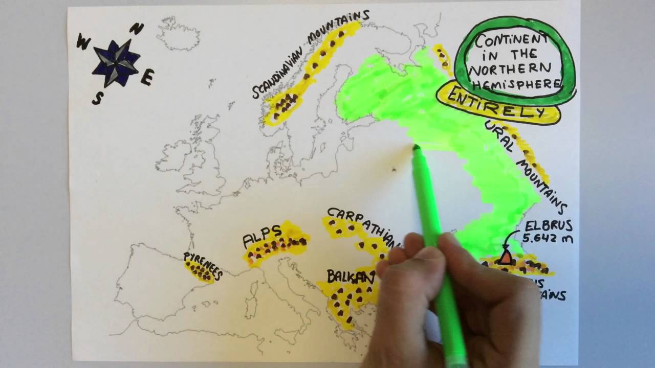 Mountains and plains in Europe