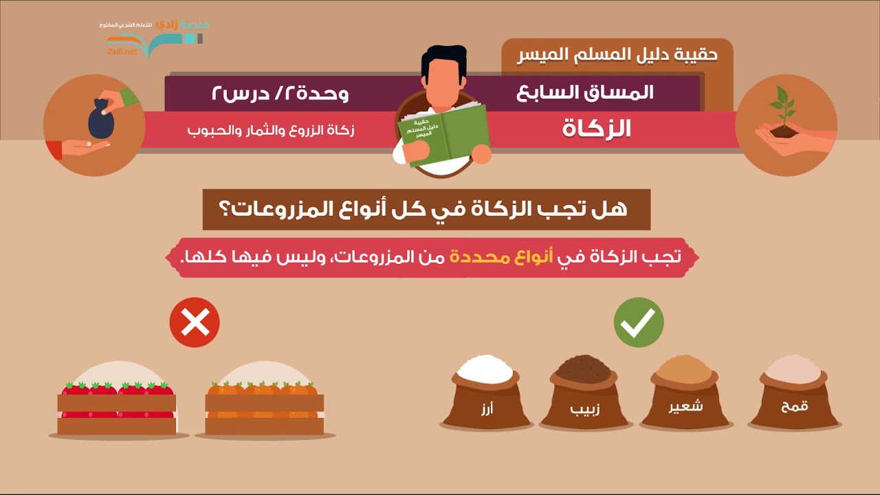 زكاة الزروع والحبوب والثمار | الشيخ: فهد باهمام | 2-2 | زكاة المسلم | منصة زادي