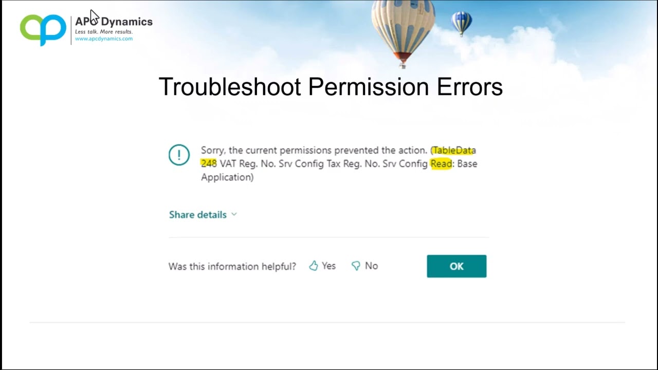 Record and Troubleshoot Permissions in Dynamics 365 Business Central in 2 minutes