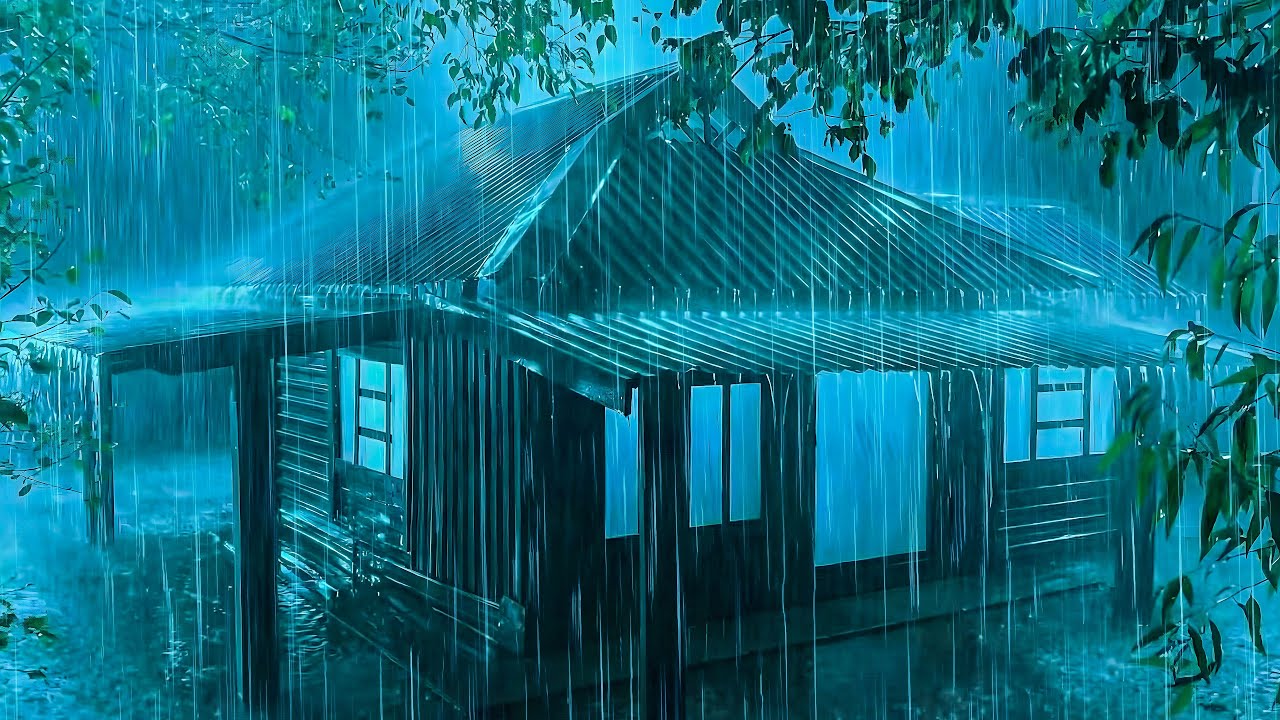 Sleep Deeply with Heavy Rain & Soft Thunder All Night | ASMR Relaxing Rain Sounds