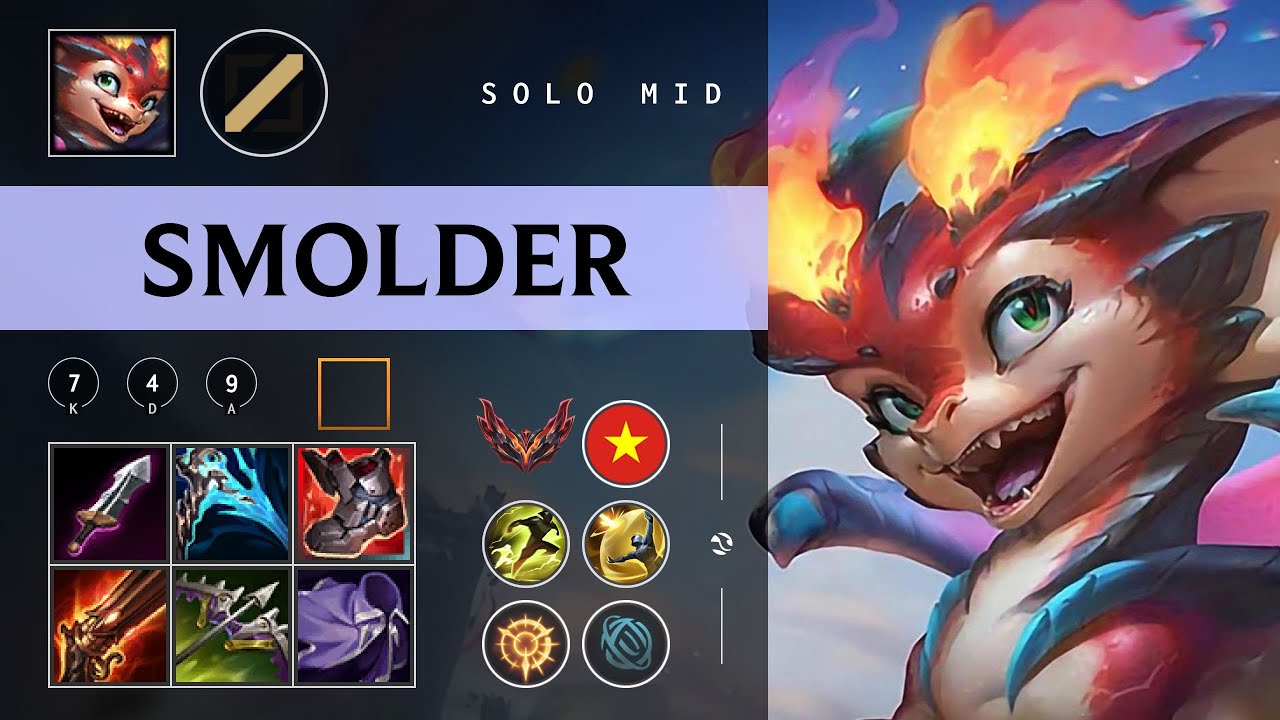 Smolder Mid vs Anivia - VN Grandmaster Patch 26.02