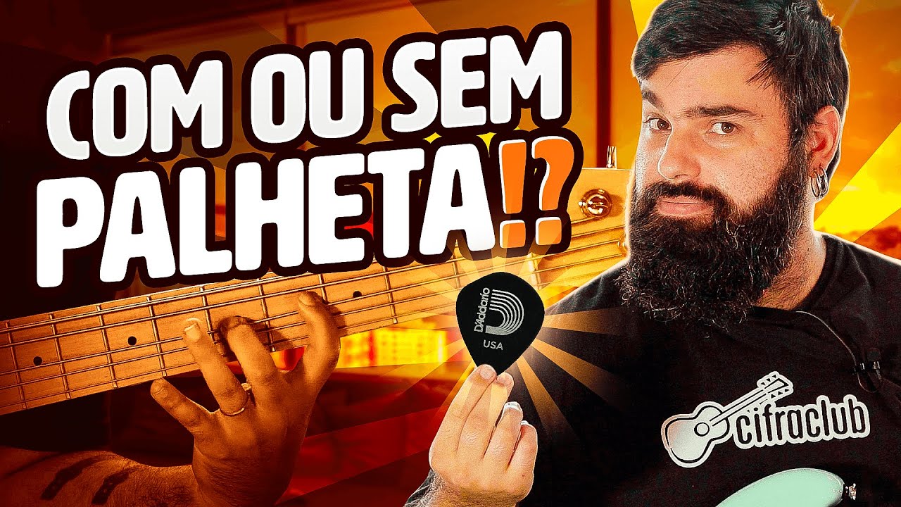 TESTE CEGO: BAIXO COM PALHETA OU SEM? Você consegue acertar? 🧐