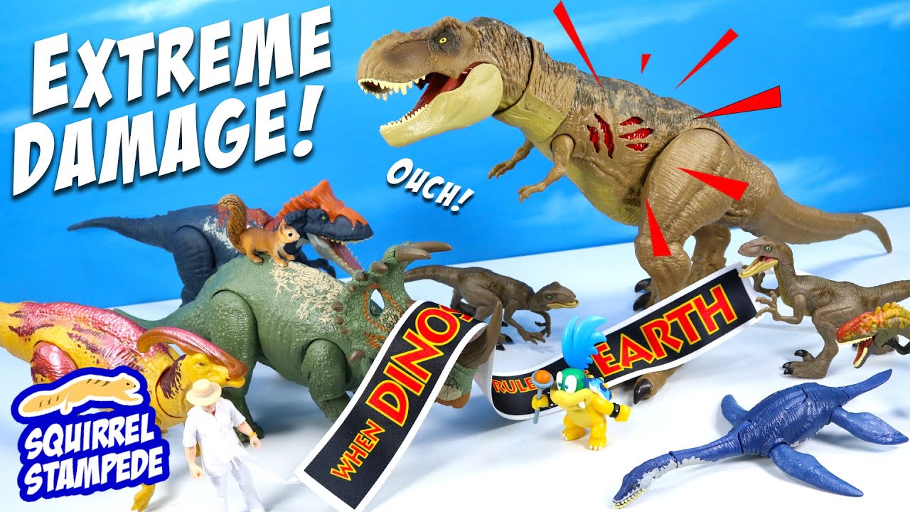 Jurassic World Camp Cretaceous Extreme Damage T Rex & Sinoceratops