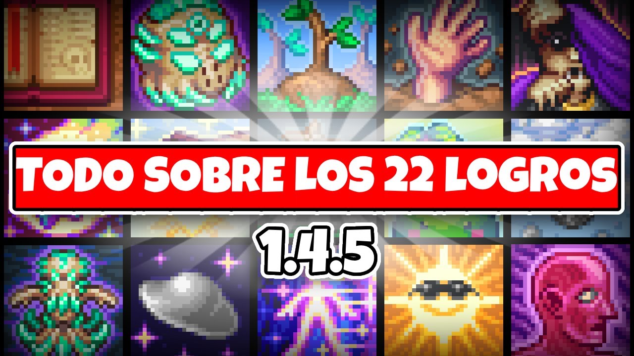 C&Oacute;MO CONSEGUIR TODOS los 22 NUEVOS LOGROS de TERRARIA 1.4.5 🏆| Drako.