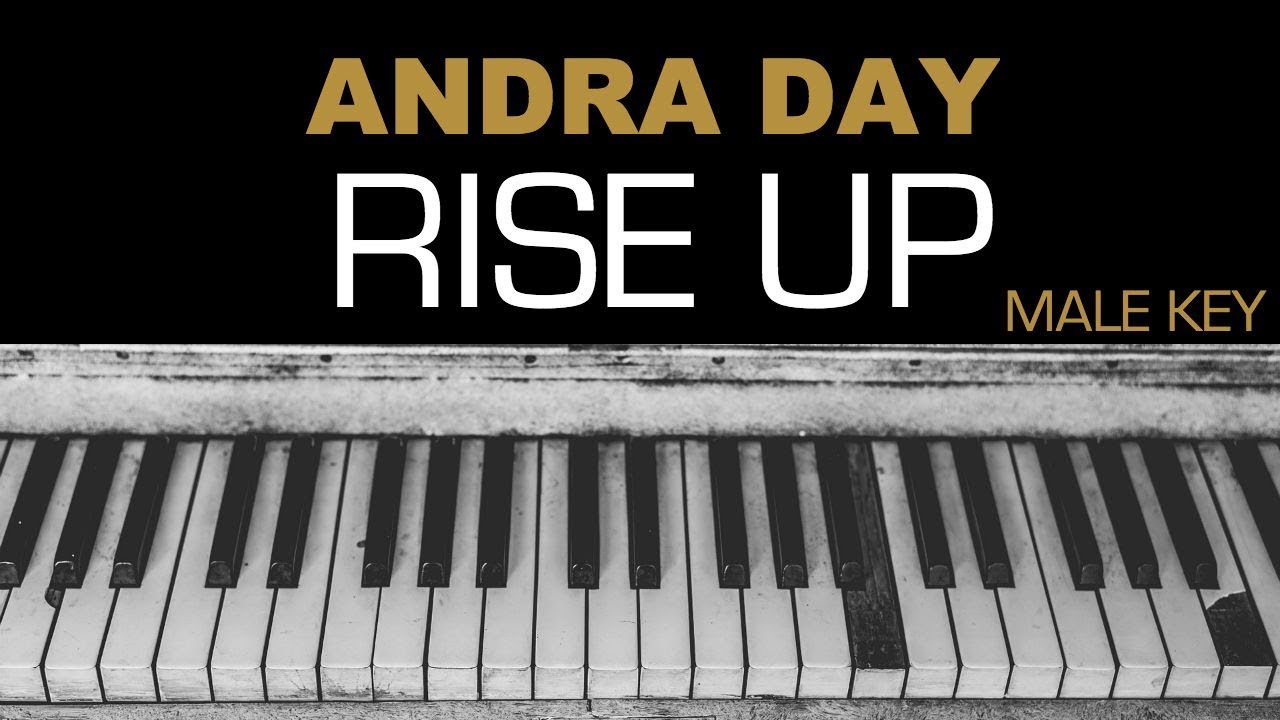 Andra Day - Rise Up Karaoke Acoustic Piano Cover Lyrics Instrumental MALE / HIGHER KEY