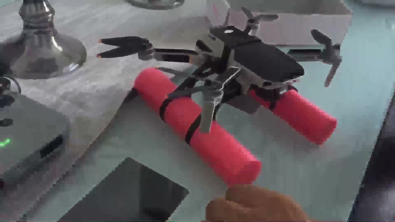 Mavic mini 2 probando flotadores y dan resultados