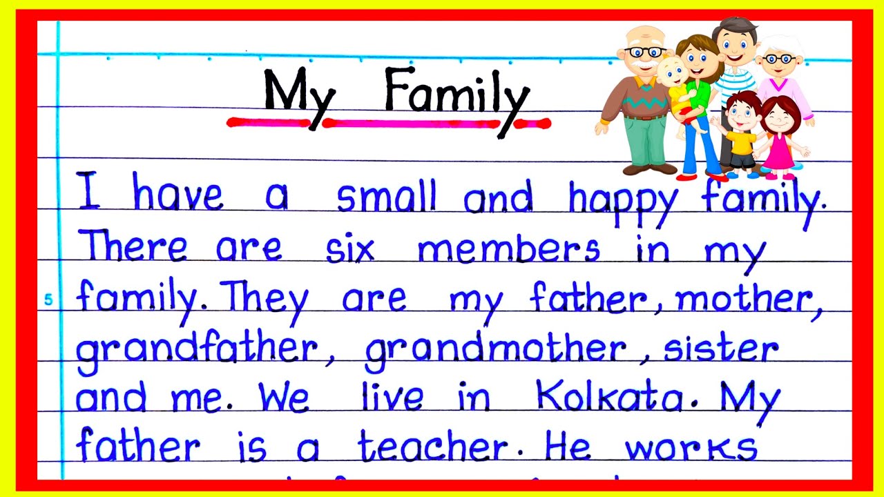 Сочинение на тему &laquo;Моя семья&raquo; на английском языке | Абзац на тему &laquo;Моя семья&raquo; в 100 слов | 10 стр...