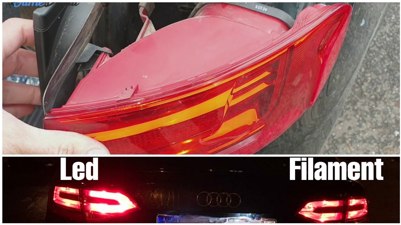 👨&zwj;🔧 Audi A4 B8 How to replace Tail light bulb / rear bulb replacement - LED Upgrade - DIY