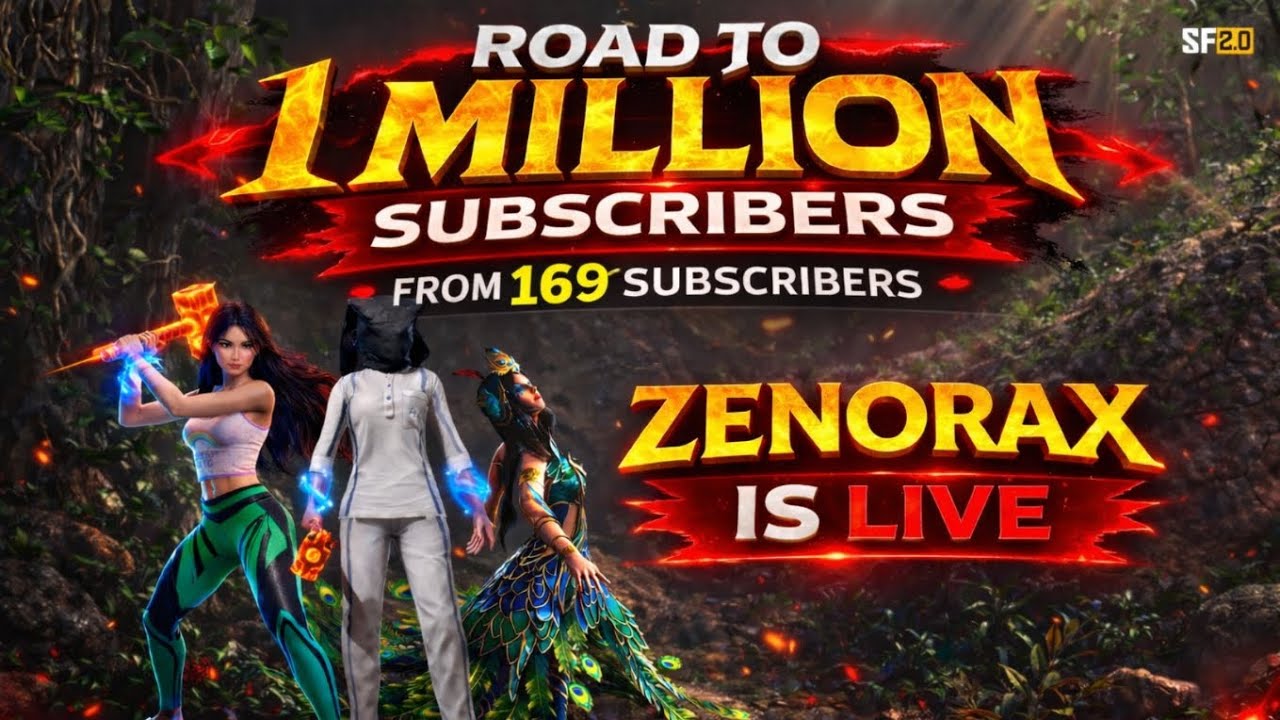 Road to 1 million subscribers 🗿🔥. WATCH Zenorax live 🔥 Scarfall update gameplay ✨🔫