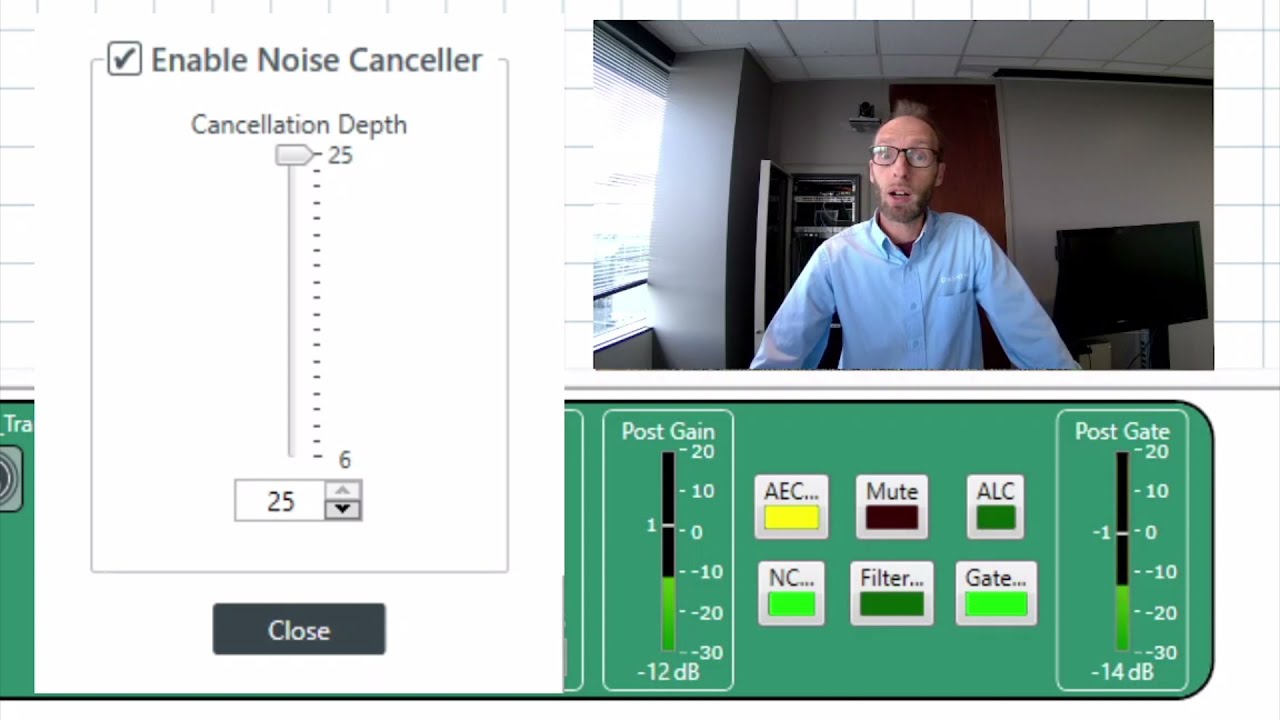 ClearOne's BMA 360 Demo - Noise Cancellation
