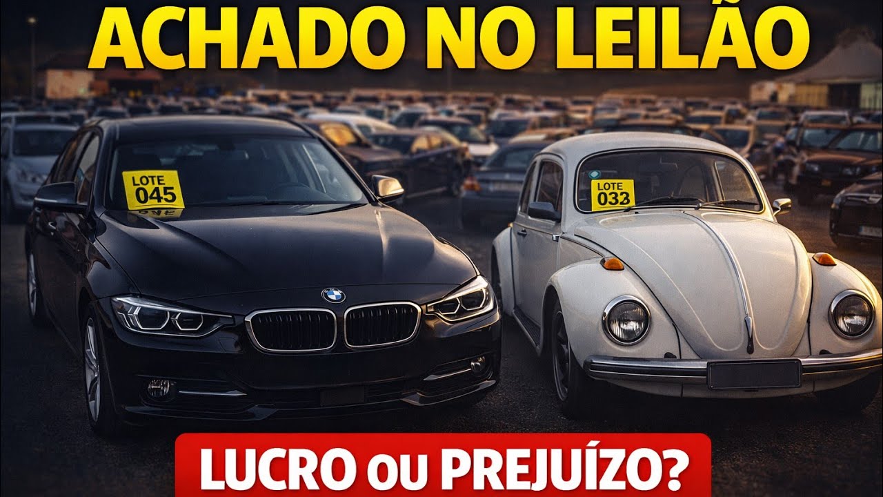 O que encontrei no pátio do leilão pode dar MUITO LUCRO… ou prejuízo