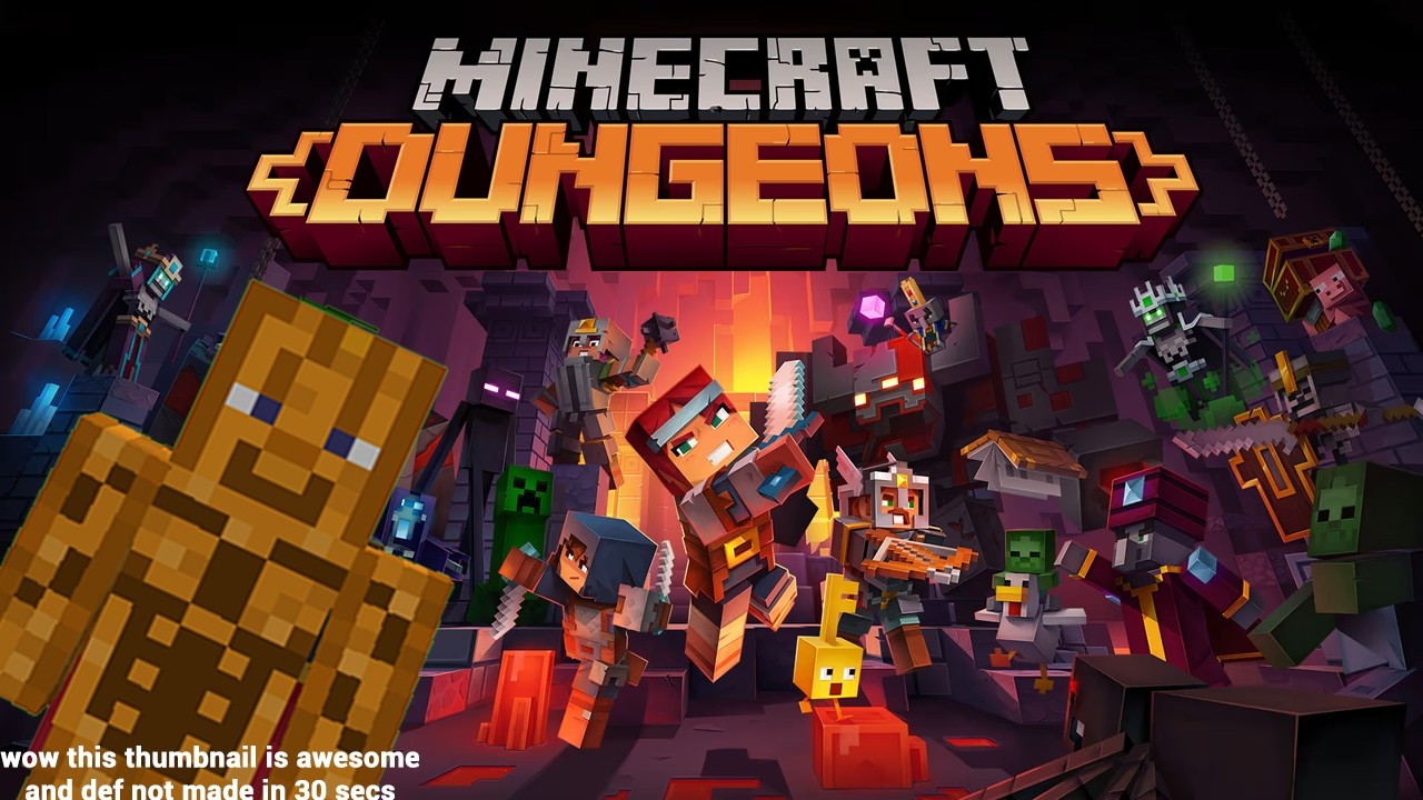 surprisingly really feeling like playing some minecraft dungeons tonight