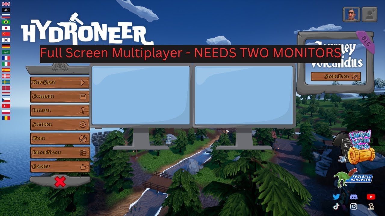 Full Screen Multiplayer in Hydroneer - Needs Two Monitors!