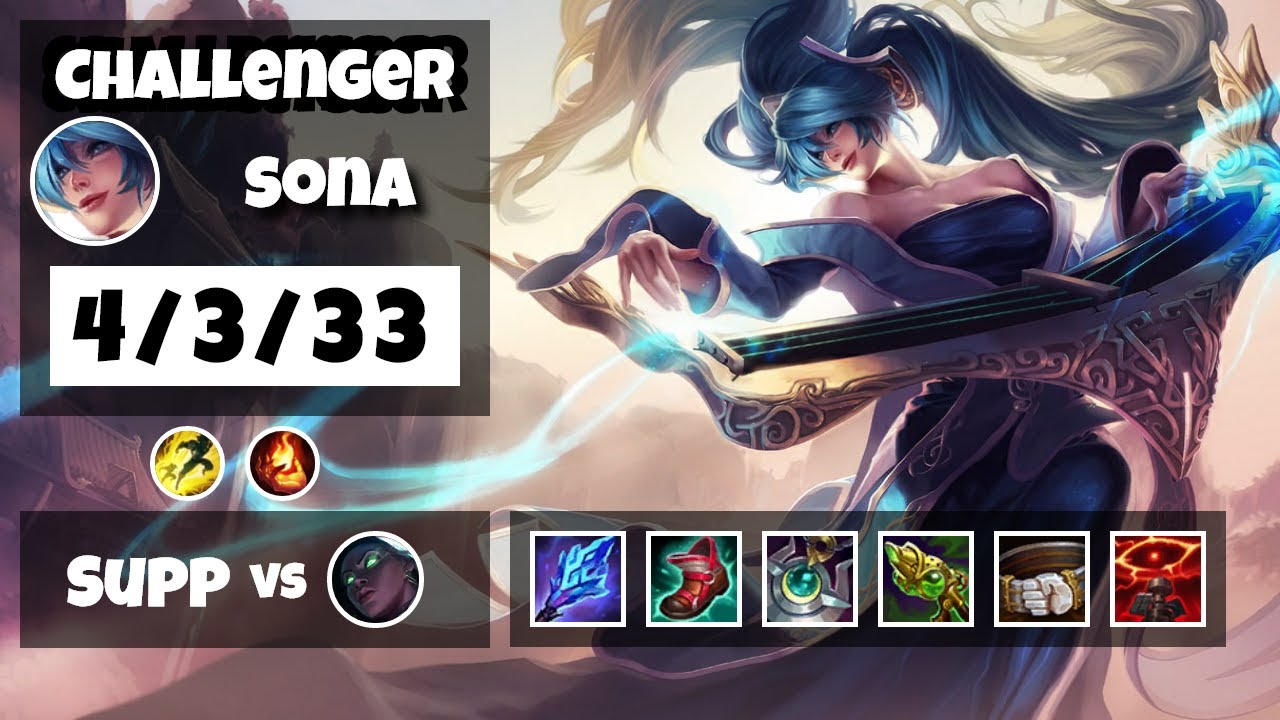 Sona 11.13 Gameplay Challenger Replay S11 Support (4/3/33) - BR