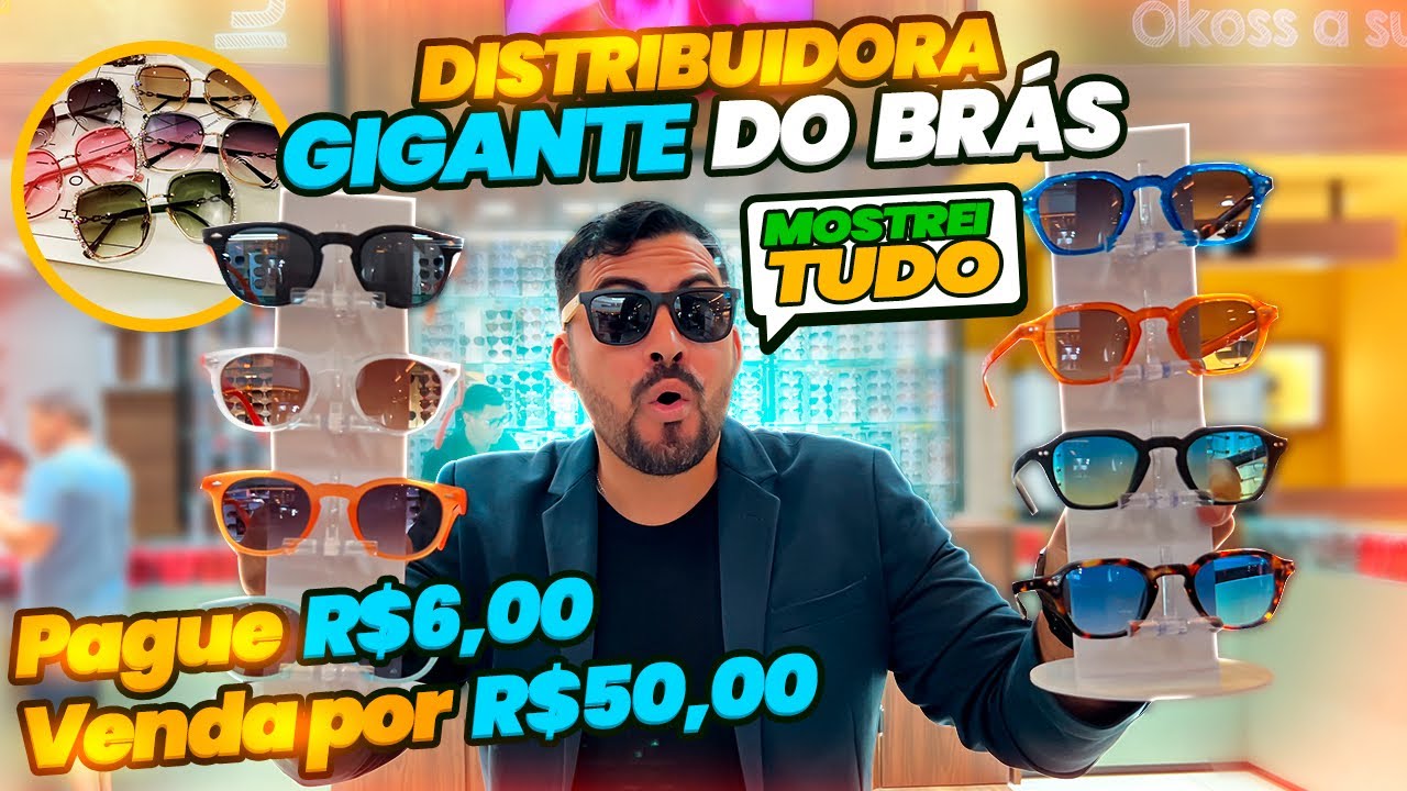 ATENÇÃO! ACHEI NO BRÁS A MAIOR DISTRIBUIDORA DE OCULOS COM PREÇOS DA FABRICA! CORRE ANTES QUE ACABE