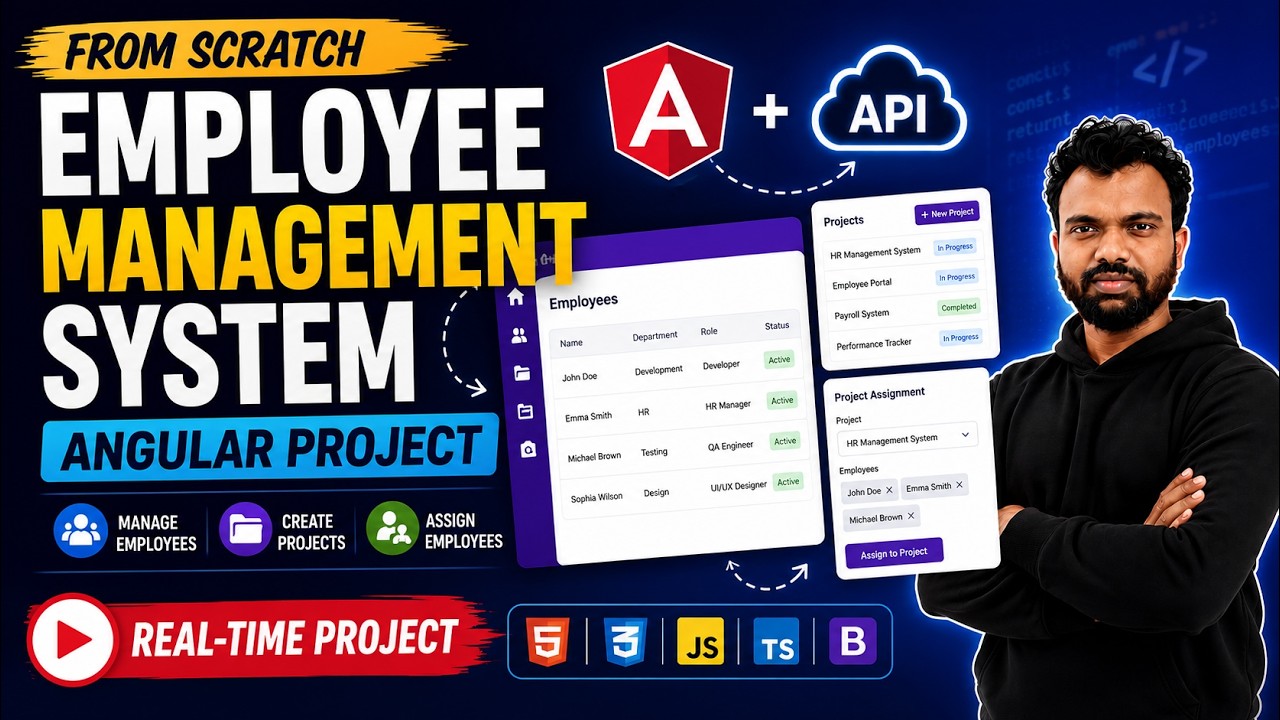 Employee Management App with API Angular 22 | Angular Project From Scratch