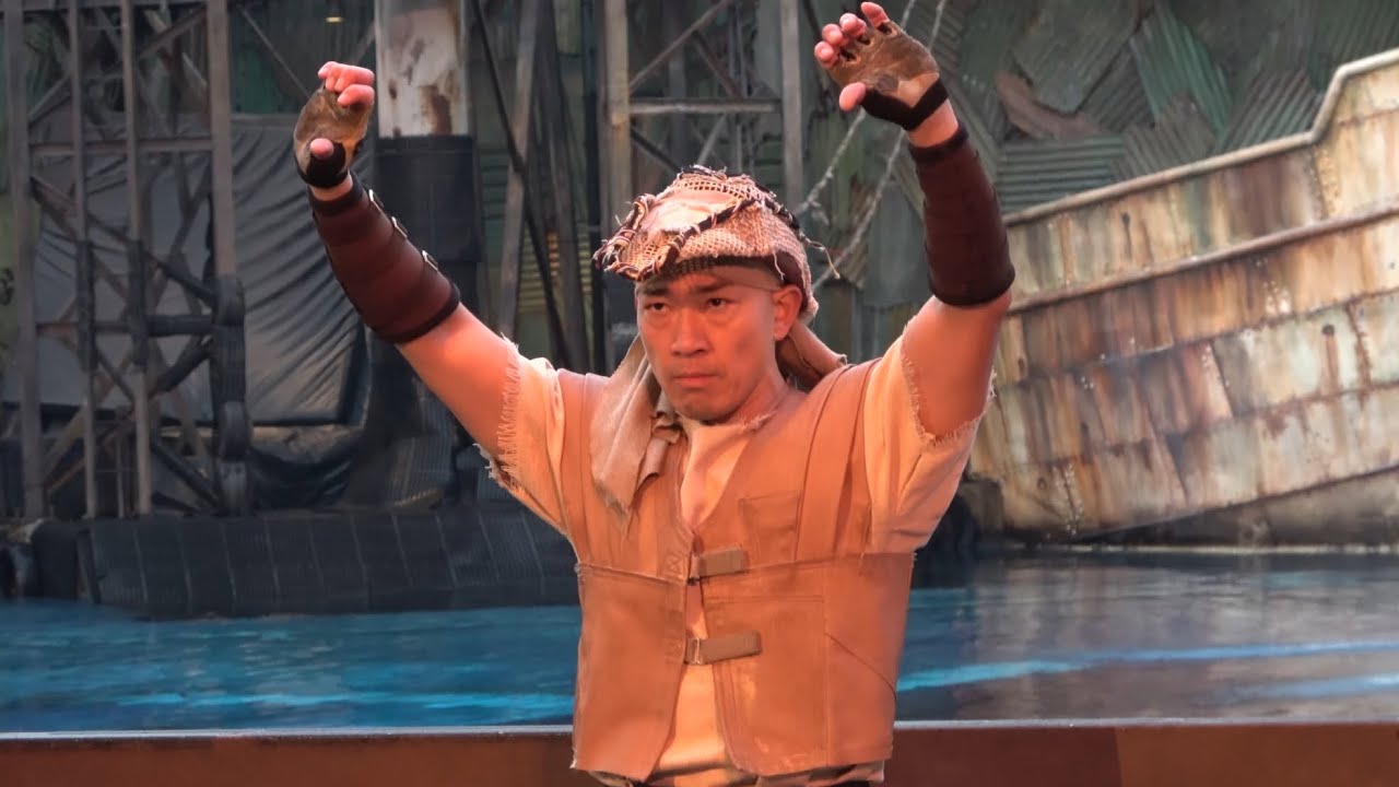 ポケットに夢を詰め込んでポケットから手を出す！【USJ ウォーターワールド 4K】Universal Studios Japan WATER WORLD