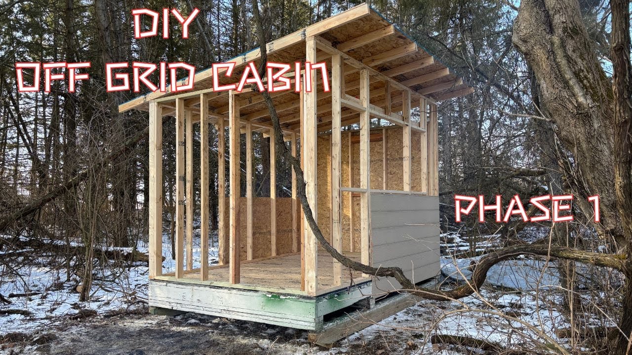A Cabin ANYONE could Build!  || Phase 1 || Getting started and Framing