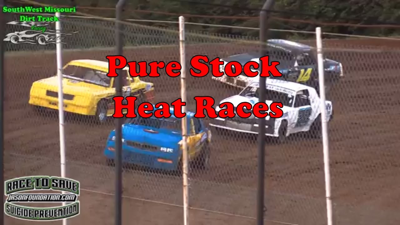 Pure Stock - Heat Races- Springfield Raceway 8-25-2018 Dirt Track Racing
