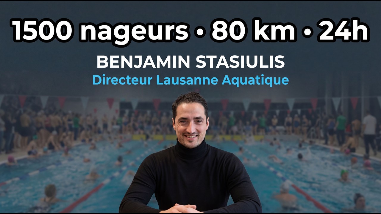 1500 nageurs, 80 km en 24h : les coulisses avec Benjamin Stasiulis, directeur du Lausanne Aquatique