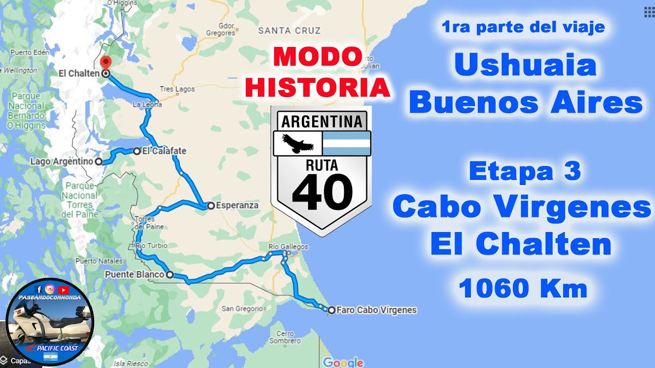 Ruta 40, 1ra parte del regreso a casa - Una ruta poco recorrida, ruta 40 bien al sur