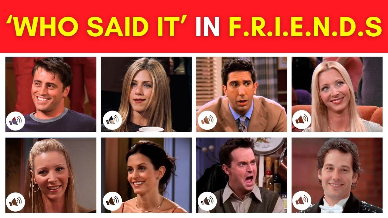 Guess Who Said It! 🗣️ | FRIENDS Edition Part 3🛋️ | TV Show Quiz