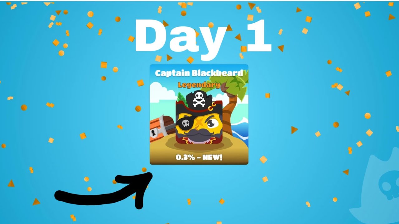 Day 1 trying to get captain blackbeard in blooket